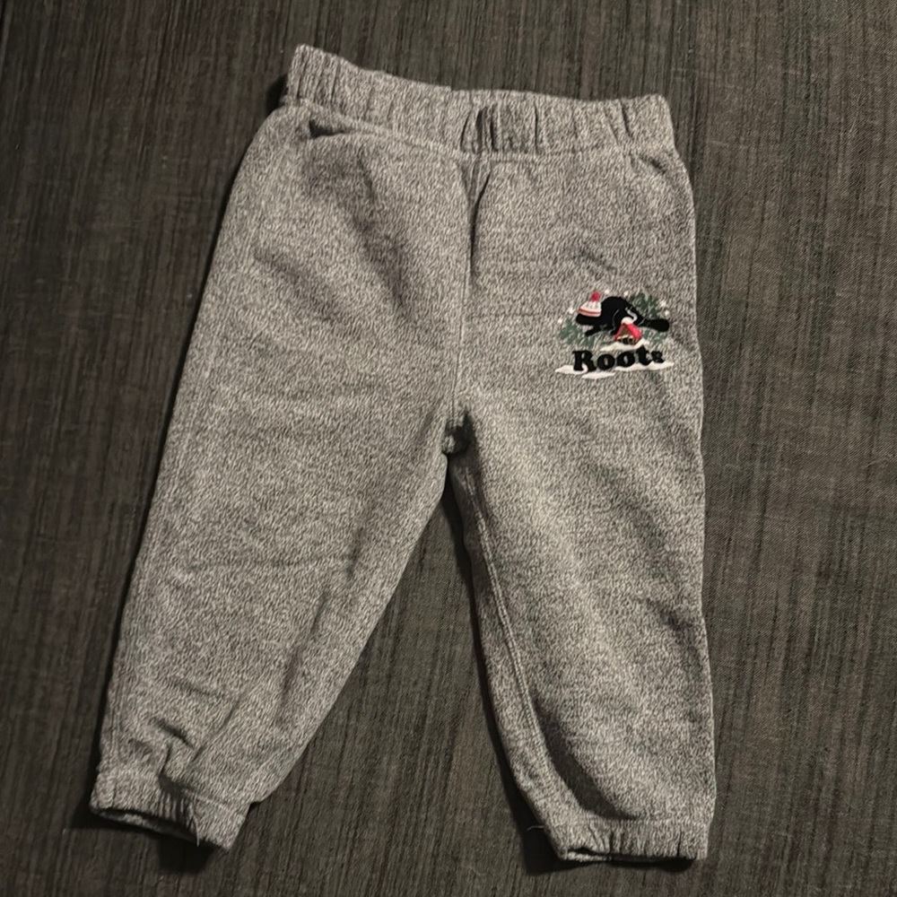 Gray Kids Jogger Pants Roots - like new